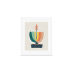 Whimsical aloe plicatilis succulent plant Art Print Gallery Image 1