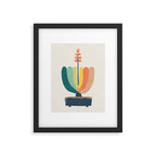 Whimsical aloe plicatilis succulent plant Framed Art Print Gallery Image 5