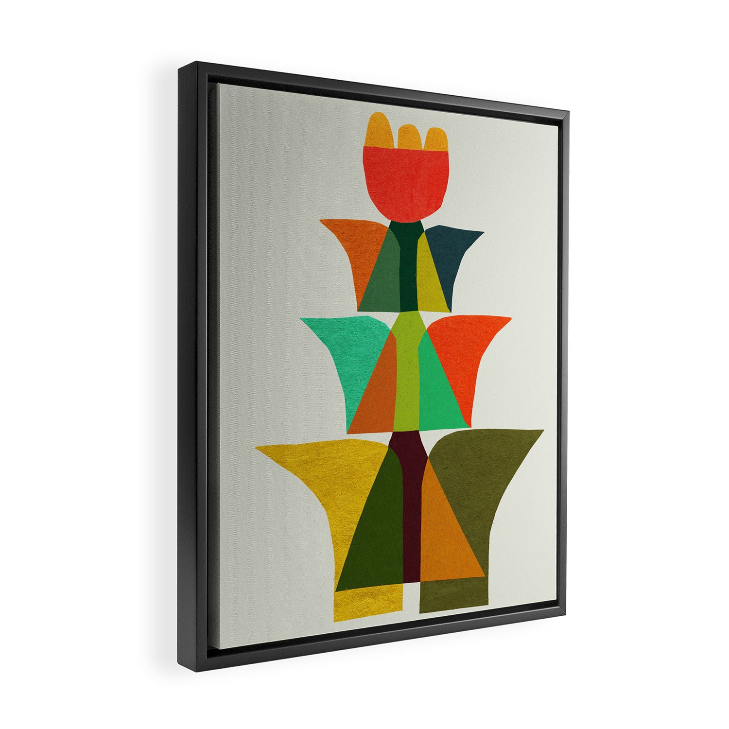 Whimsical bromeliad Framed Canvas Print Gallery Image 2