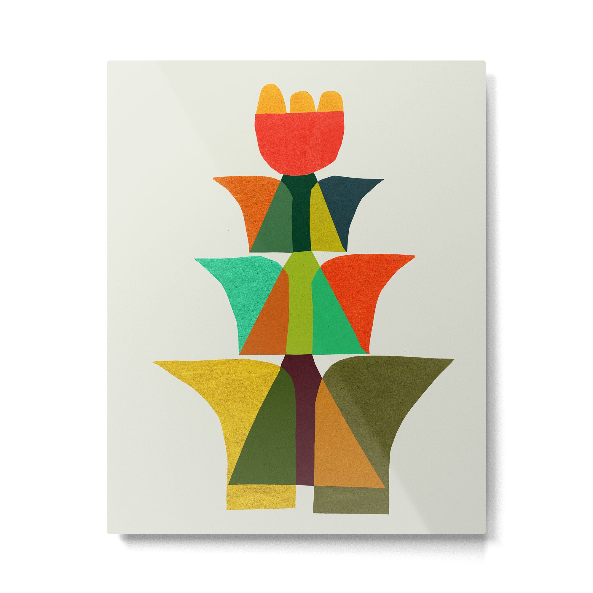 Whimsical bromeliad Metal Print Gallery Image 4