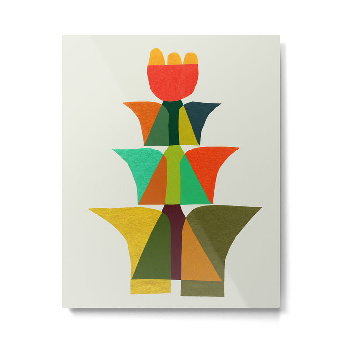 Whimsical bromeliad Metal Print Gallery Image 1