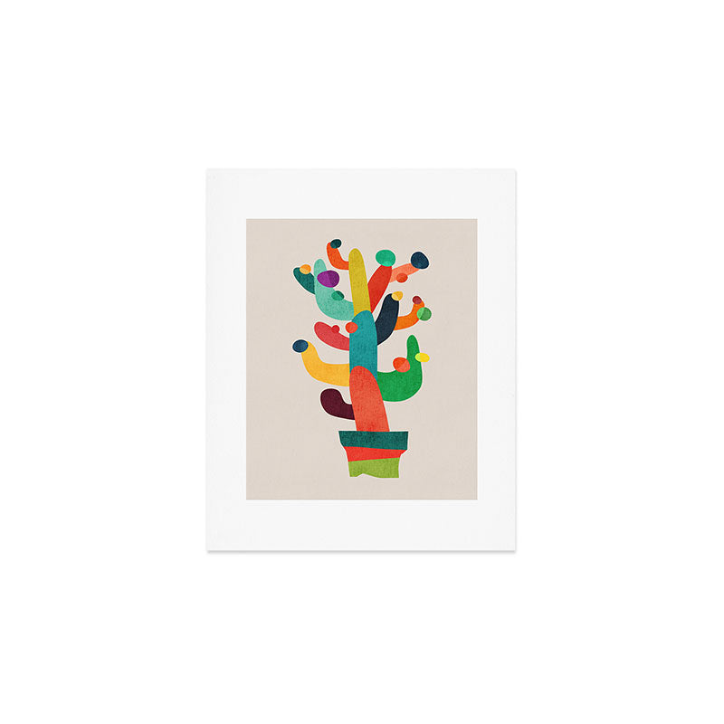 Whimsical Cactus Art Print Gallery Image 1