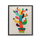 Whimsical Cactus Framed Canvas Print Gallery Image 6