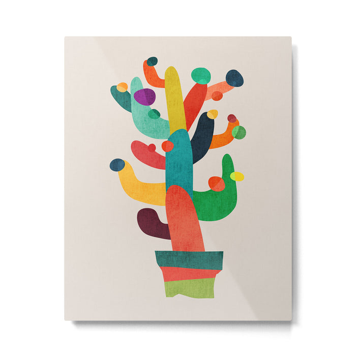 Whimsical Cactus Metal Print Gallery Image 1