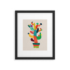 Whimsical Cactus Framed Art Print Gallery Image 4