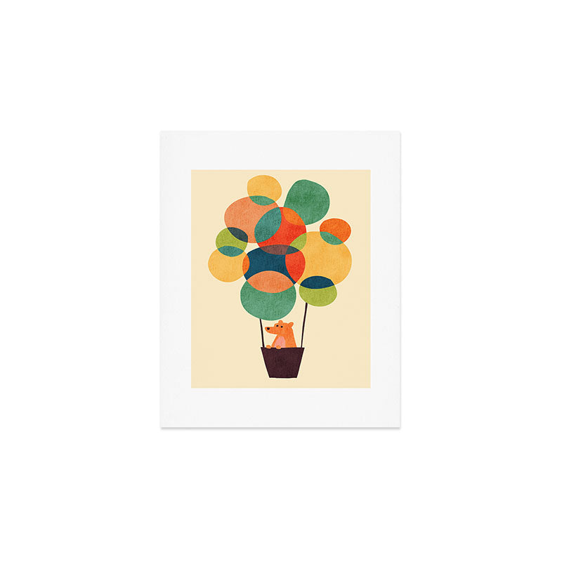 Whimsical Hot Air Balloon Art Print Gallery Image 1