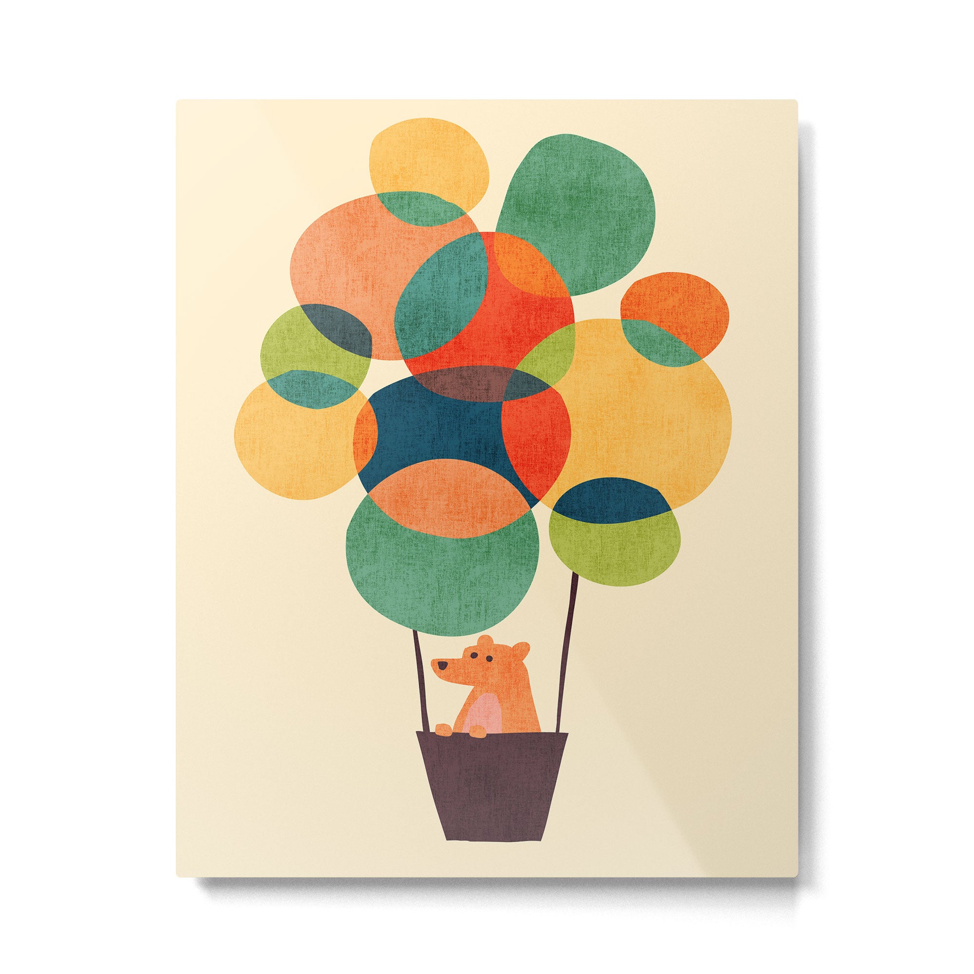 Whimsical Hot Air Balloon Metal Print Gallery Image 4