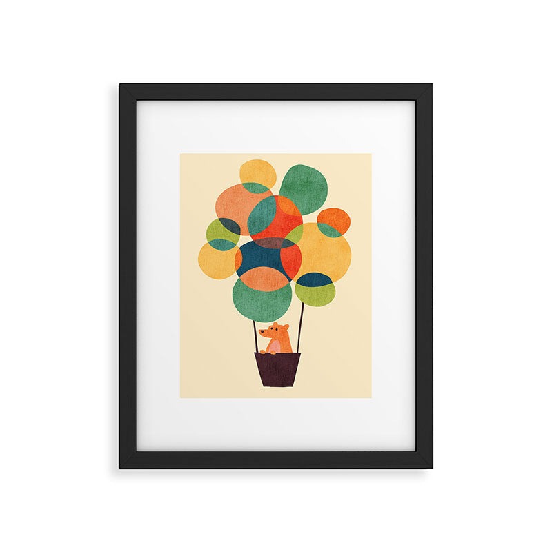 Whimsical Hot Air Balloon Framed Art Print Gallery Image 4