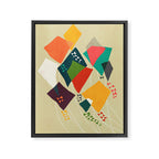 Whimsical kites Framed Canvas Print Gallery Image 6