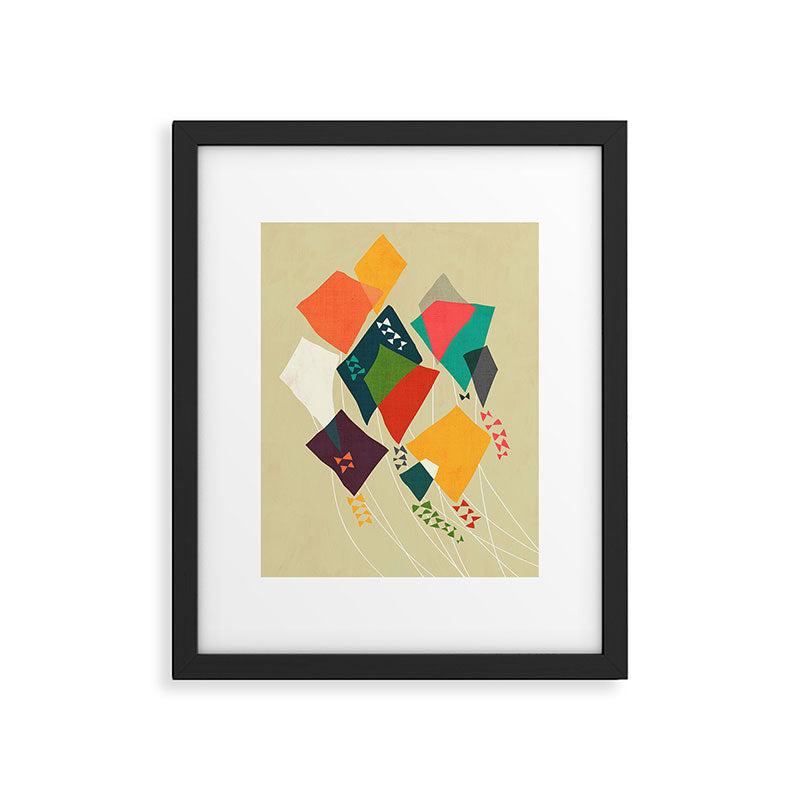 Whimsical kites Framed Art Print Gallery Image 5