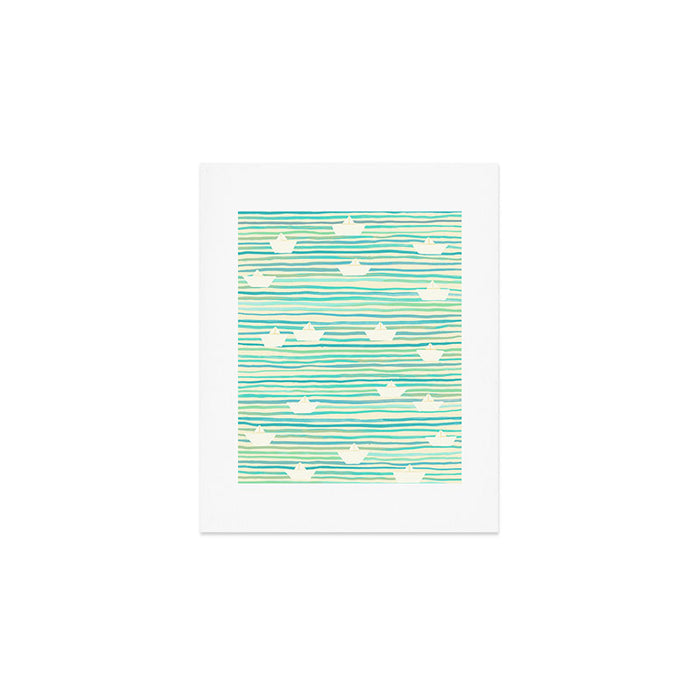 Whimsical Paper Boats Art Print Gallery Image 1