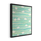 Whimsical Paper Boats Framed Canvas Print Gallery Image 2