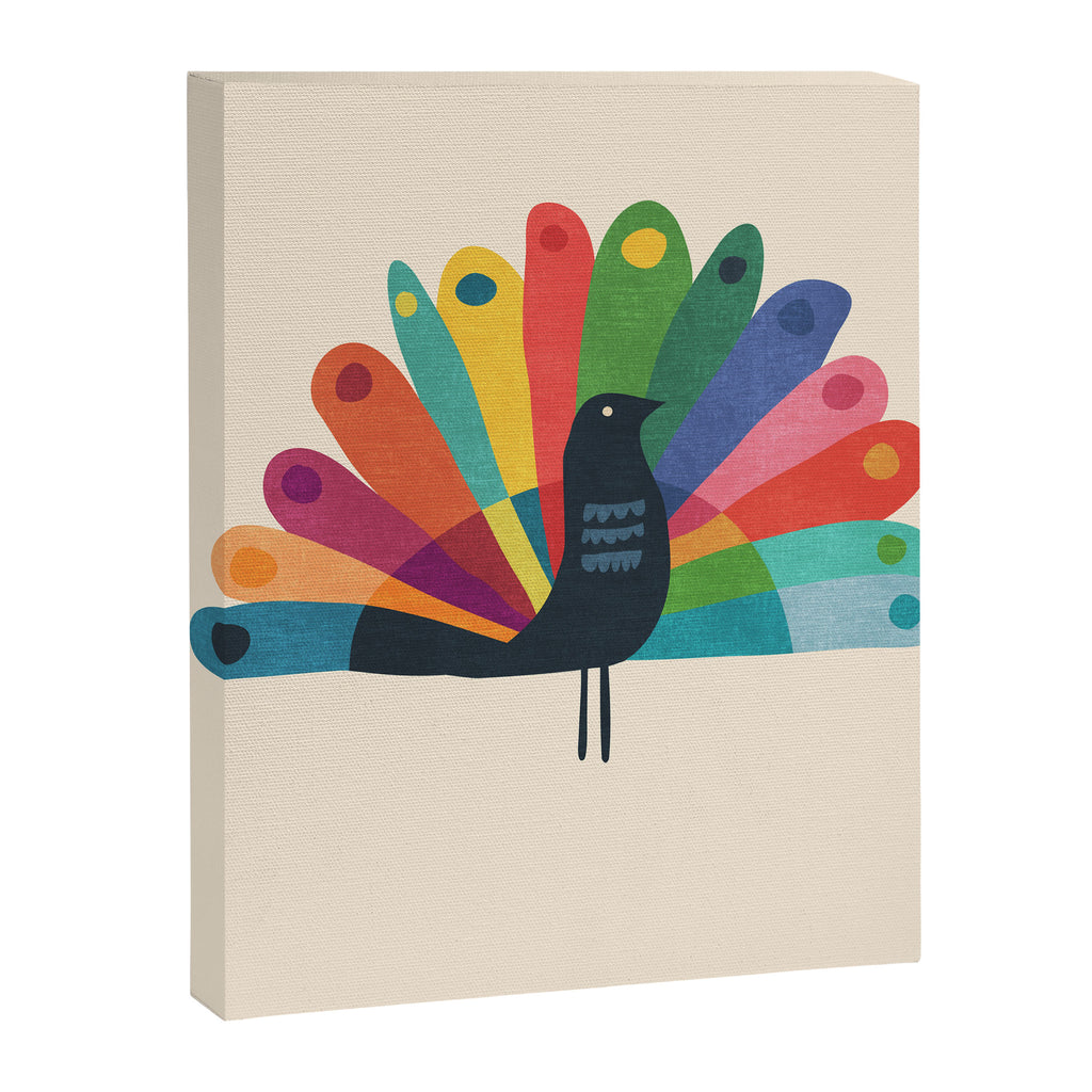 Whimsical Peacok Canvas Print Gallery Image 6