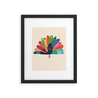 Whimsical Peacok Framed Art Print Gallery Image 5