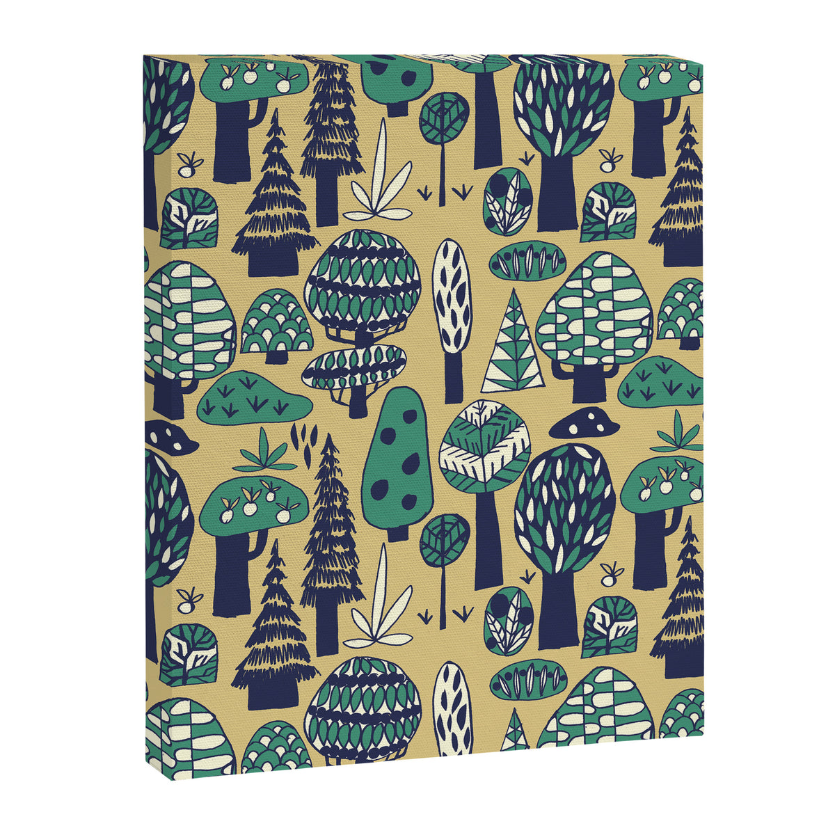 Whimsical tropical jungle pattern Canvas Print Gallery Image 8