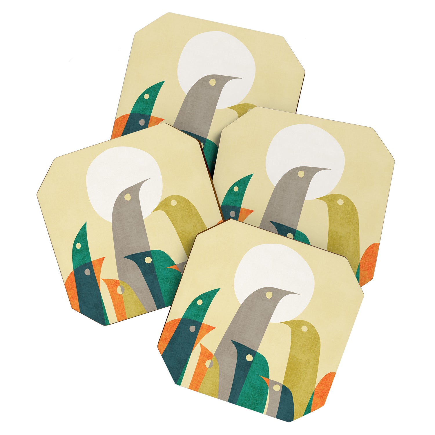 Wild birds at the beach Coaster Gallery Image 1