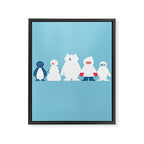 Winter friends Framed Canvas Print Gallery Image 6