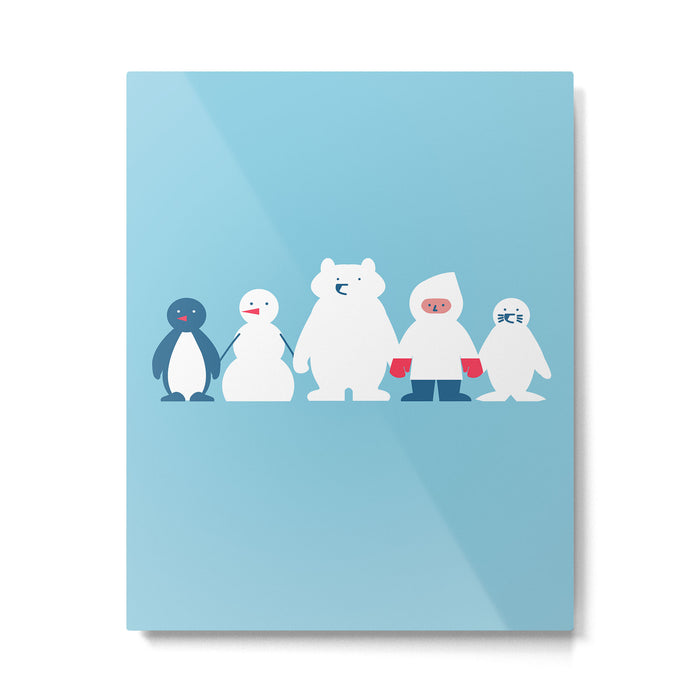 Winter friends Metal Print Gallery Image 1