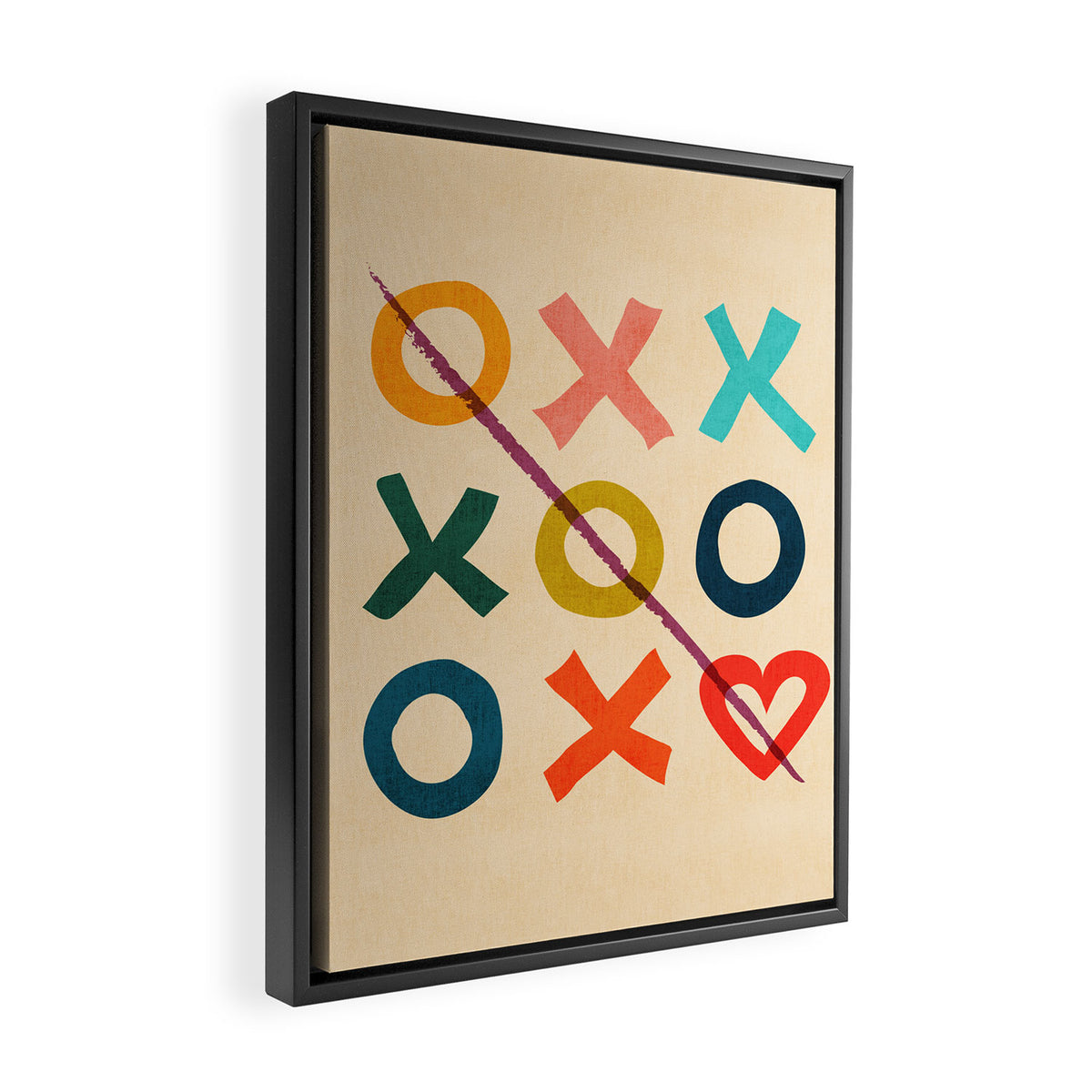 xoxo Love Framed Canvas Print Gallery Image 2