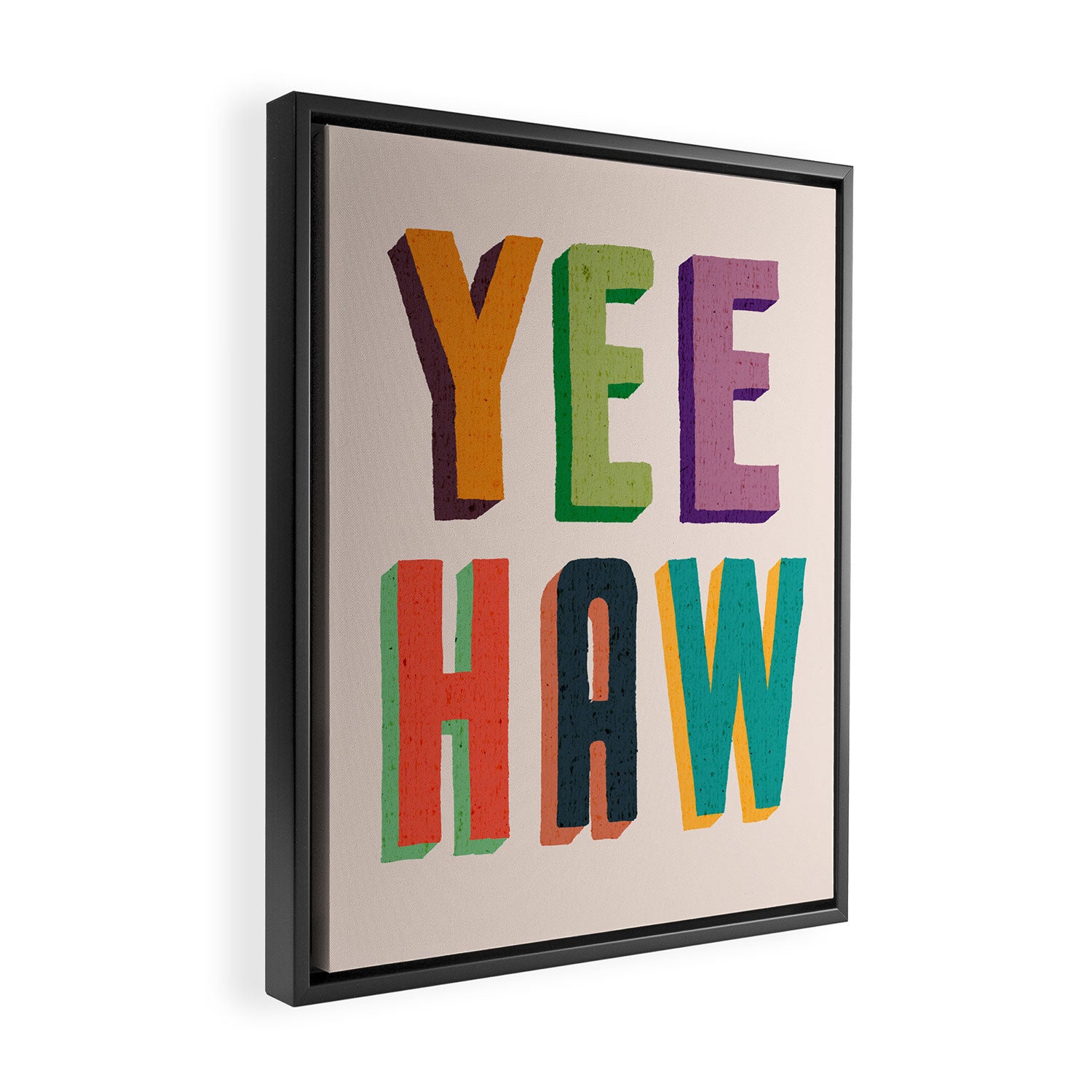 Yee haw Framed Canvas Print Gallery Image 2