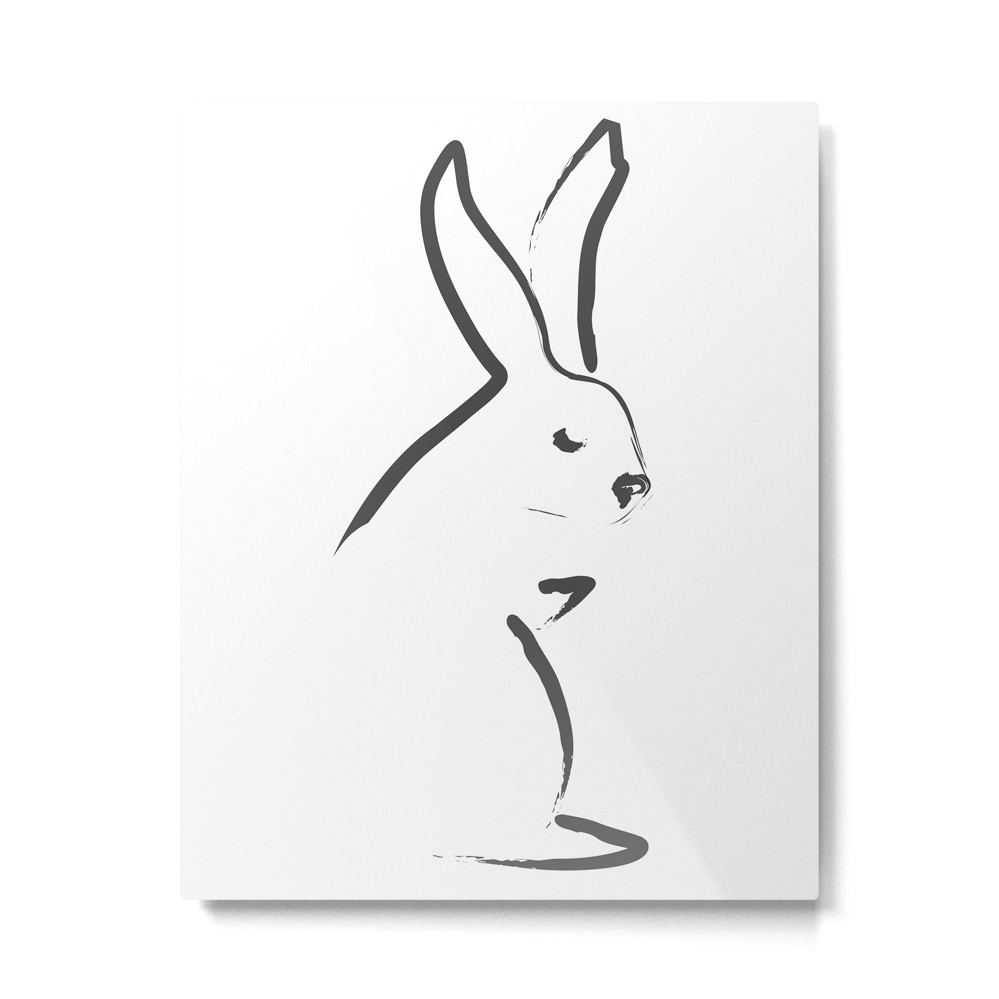 Zen Snow Bunny Metal Print Gallery Image 4