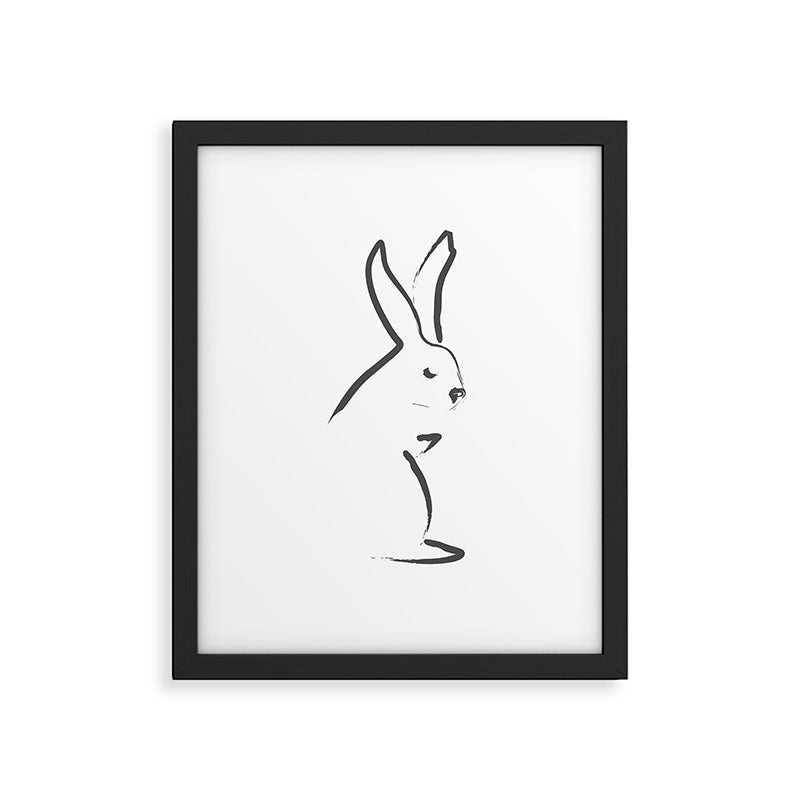 Zen Snow Bunny Framed Art Print Gallery Image 5