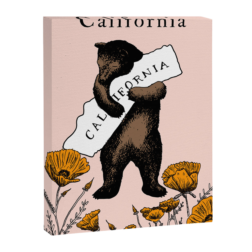 I Love You California Bear Canvas Print Gallery Image 6