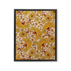 70s Floral Pattern Framed Canvas Print Gallery Image 8