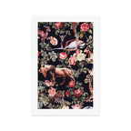 Animals and Floral Pattern Art Print Gallery Image 1