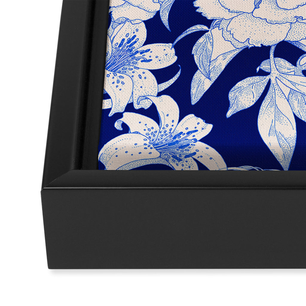 Art Nouveau IV - Night Framed Canvas Print Gallery Image 3