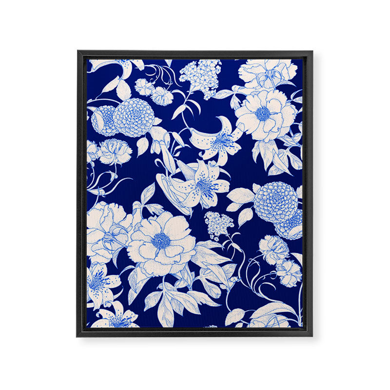 Art Nouveau IV - Night Framed Canvas Print Gallery Image 6
