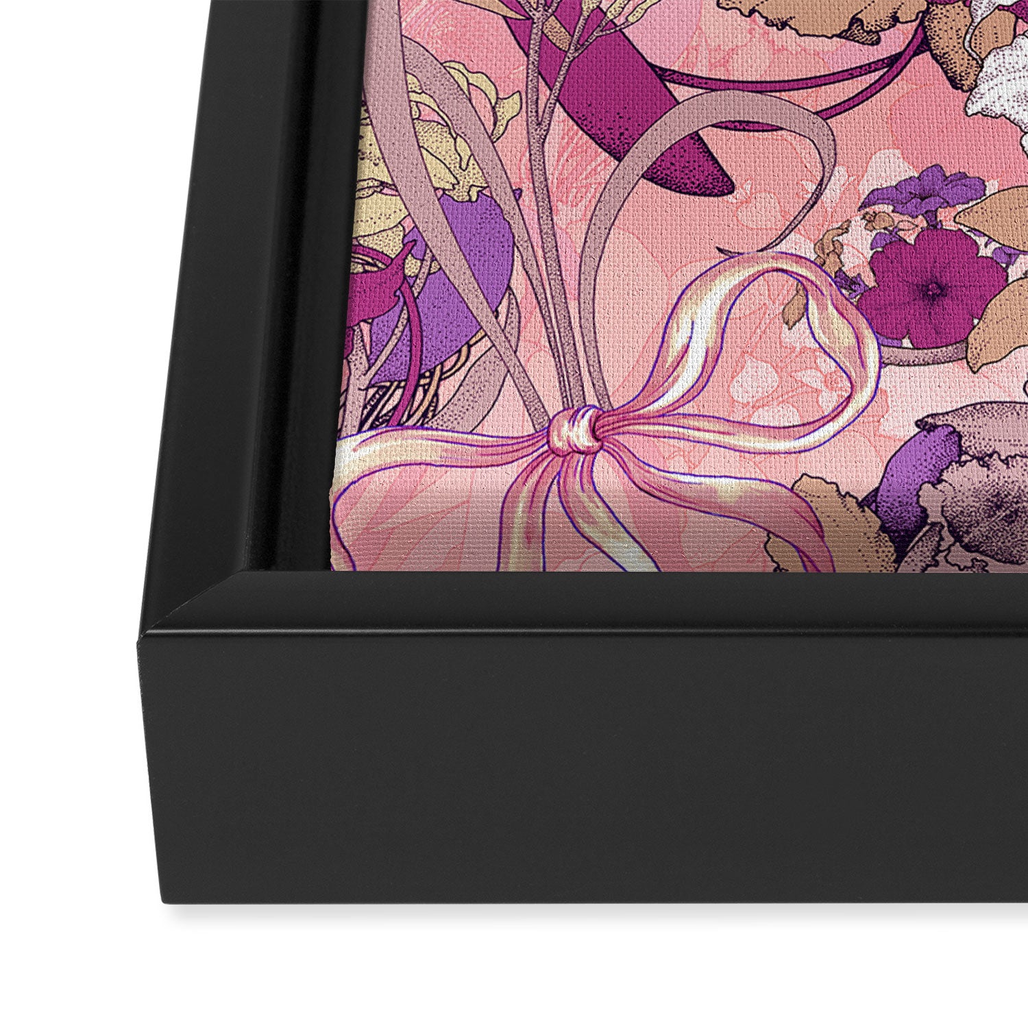 Art Nouveau V Framed Canvas Print Gallery Image 3
