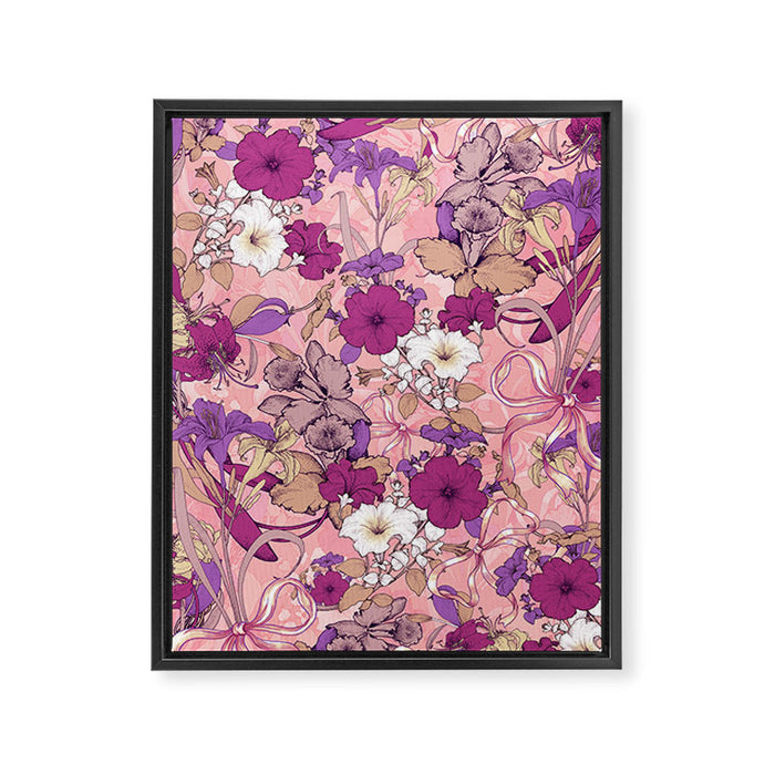 Art Nouveau V Framed Canvas Print Gallery Image 1