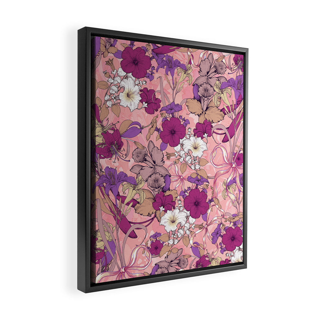 Art Nouveau V Framed Canvas Print Gallery Image 2
