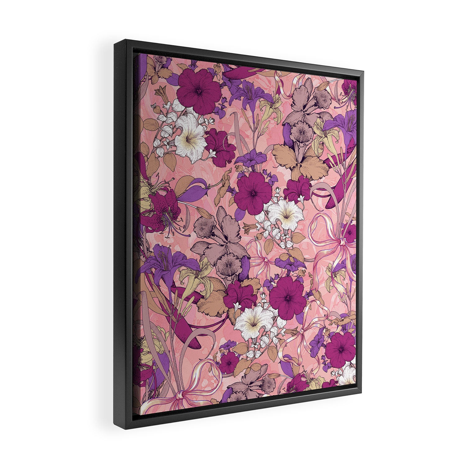 Art Nouveau V Framed Canvas Print Gallery Image 2