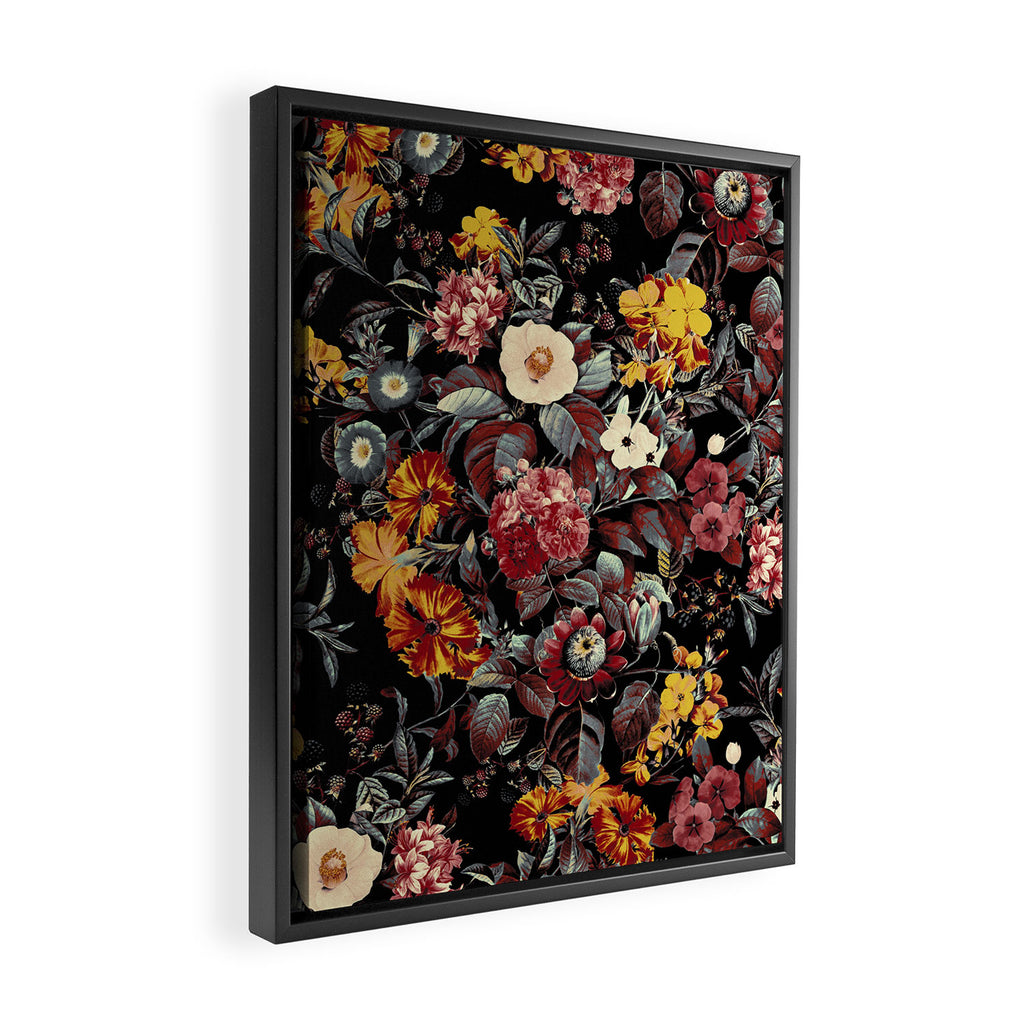 Autumn Night Garden  Framed Canvas Print Gallery Image 2