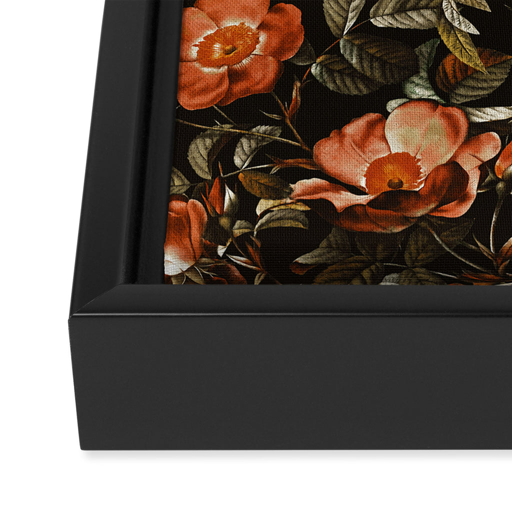Autumn Winter Flowers Framed Canvas Print Gallery Image 3
