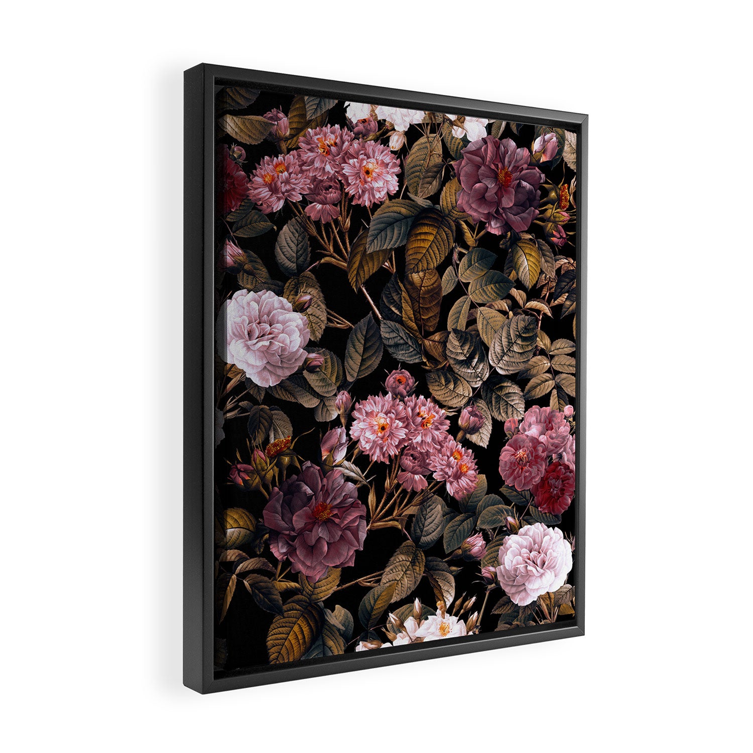 Autumn Winter Flowers IV Framed Canvas Print Gallery Image 2