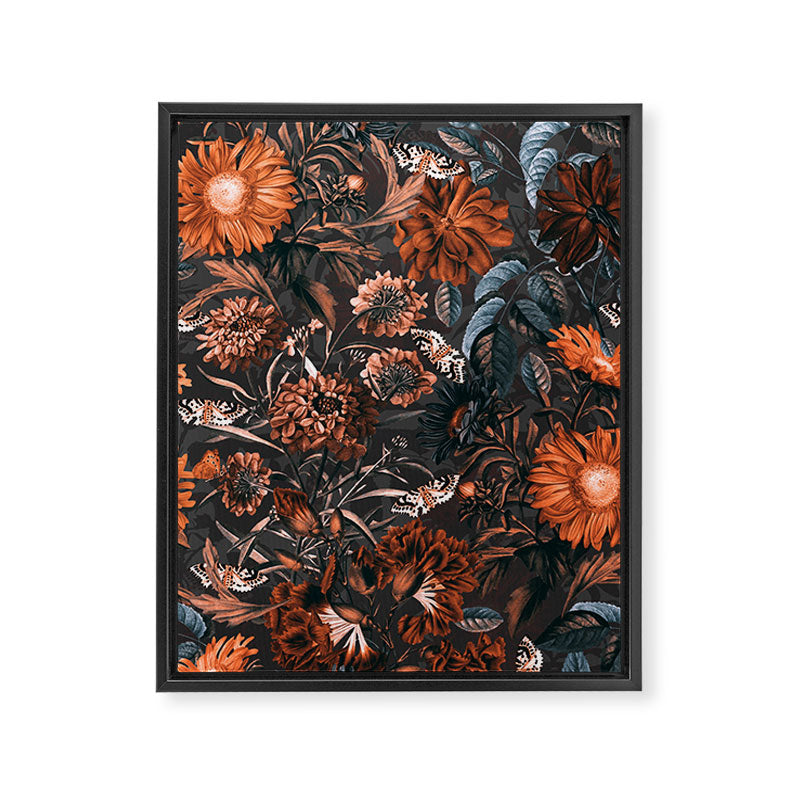 Autumn Winter Flowers V Framed Canvas Print Gallery Image 8
