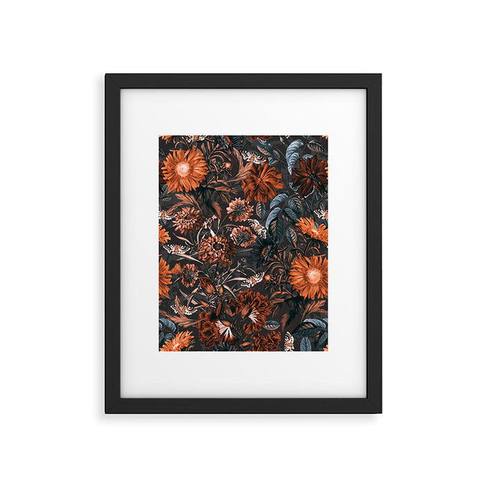 Autumn Winter Flowers V Framed Art Print Gallery Image 1