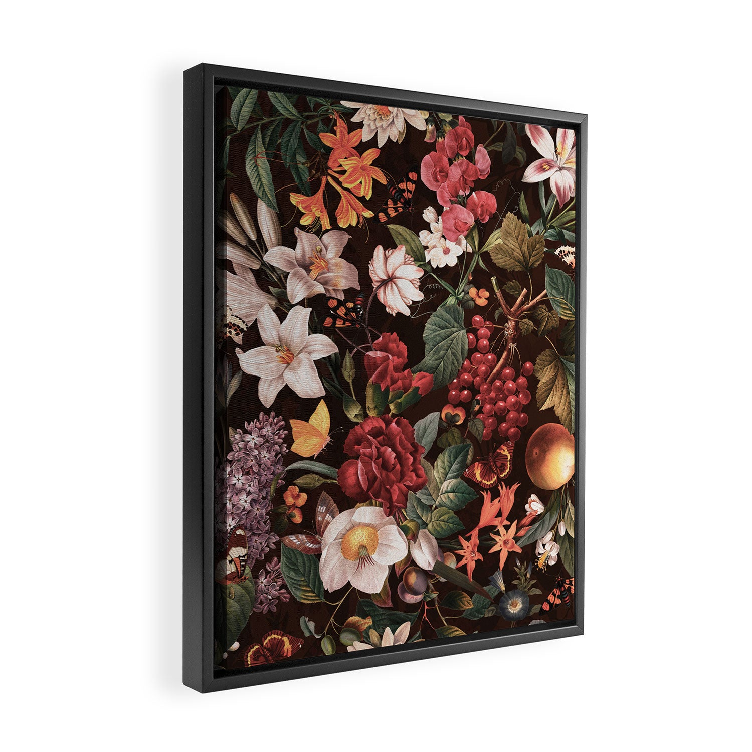 Autumn Winter Flowers VII Framed Canvas Print Gallery Image 2