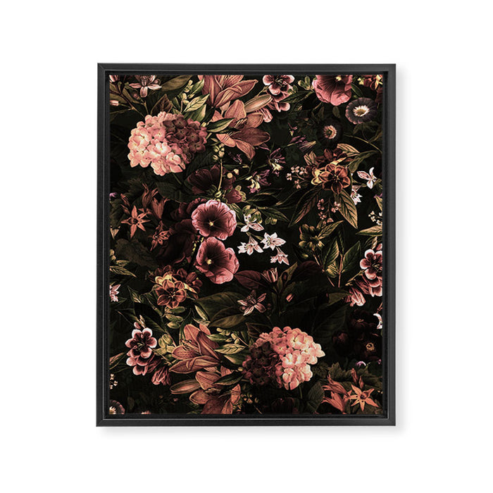 Autumn Winter Flowers VIII Framed Canvas Print Gallery Image 1