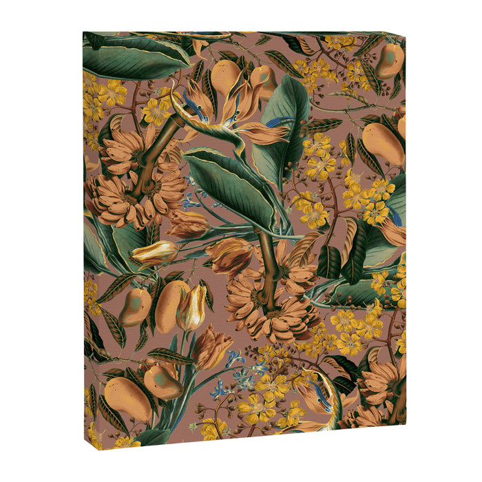 Banana and Leaf Pattern Canvas Print Gallery Image 1
