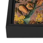 Banana and Leaf Pattern Framed Canvas Print Gallery Image 3