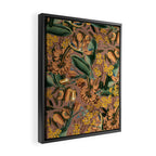 Banana and Leaf Pattern Framed Canvas Print Gallery Image 2