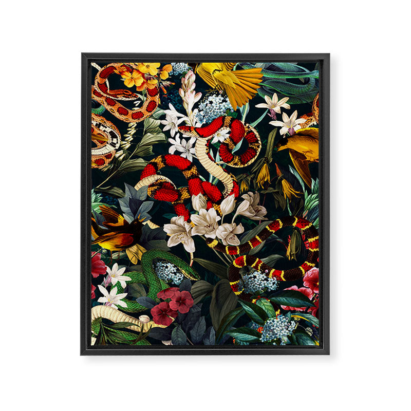 Birds and Snakes II Framed Canvas Print Gallery Image 6