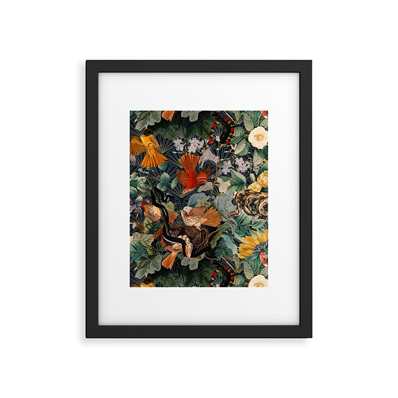 Birds and snakes Framed Art Print Gallery Image 4