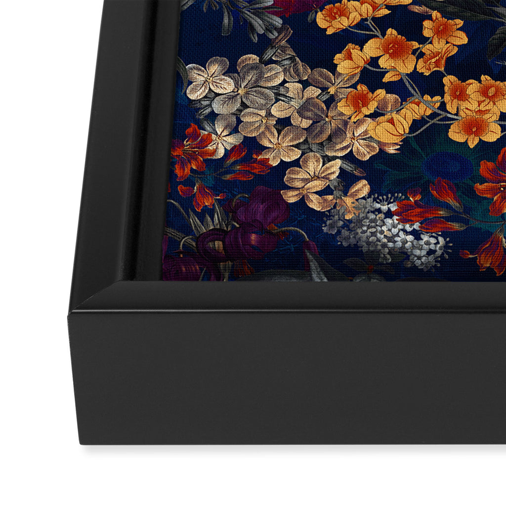 Blooming Oasis IV - Night Framed Canvas Print Gallery Image 3