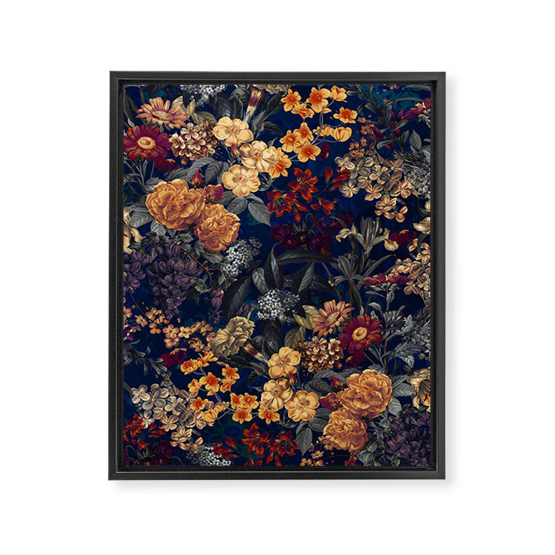 Blooming Oasis IV - Night Framed Canvas Print Gallery Image 6