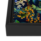 Blue Night Garden Framed Canvas Print Gallery Image 3